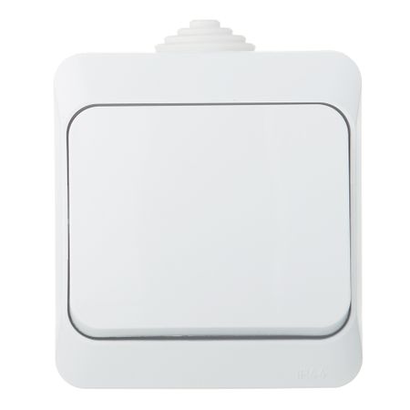 Переключатель Systeme Electric Этюд одноклавишный накладной белый (BA10-046B)