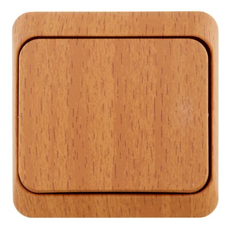 Выключатель Systeme Electric Этюд одноклавишный накладной бук (BA10-001T)