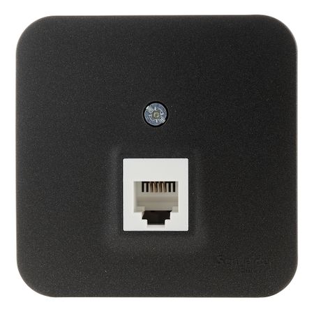 Розетка телефонная Systeme Electric Blanca накладная антрацит (BLNIA011006)