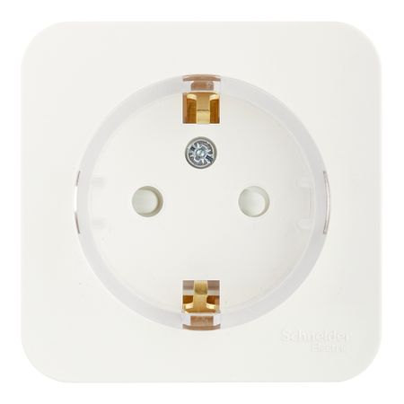 Розетка Systeme Electric Blanca накладная белая со шторками компакт (BLNRA111111)