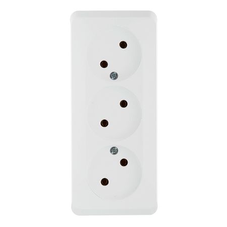 Розетка Systeme Electric Этюд накладная белая (PA16-009B)