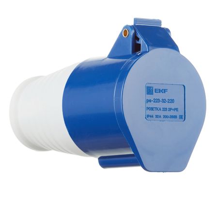 Розетка силовая переносная EKF PROxima 2Р+РЕ 32 А 220 В IP44