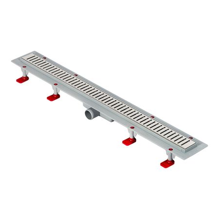 Лоток душевой АНИ пласт Бимс с сухим затвором 62х850 мм d40 мм решетка из нержавеющей стали (TLQ1485G)