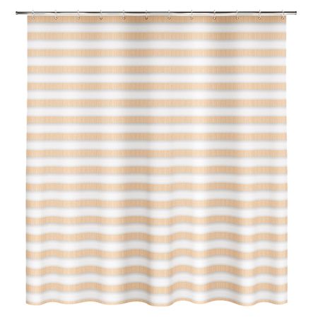 Штора для ванны Fora Spiral 1800х1800 мм полиэстер белая/бежевая (FOR-SPL201)