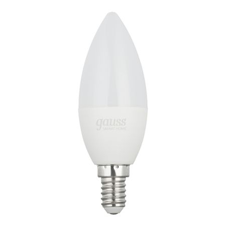 Лампа умная светодиодная Gauss E14  2700-6500К 5 Вт 220 В свеча матовая