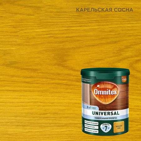 Антисептик Pinotex Universal 2 в 1 декоративный для дерева карельская сосна 0,9 л