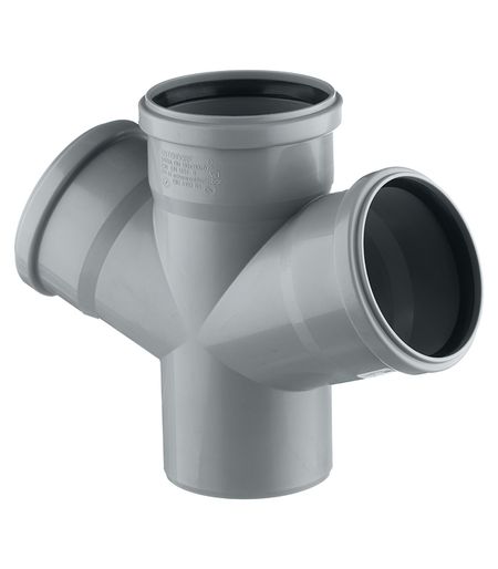 Крестовина Ostendorf HTDA d110х110х110 мм 67° пластиковая одноплоскостная для внутренней канализации (115900)