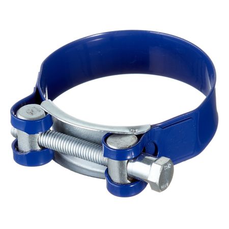 Хомут силовой Hard-Fix 68-73 мм оцинкованная сталь с полимерным покрытием одноболтовый хомуты для шлангов оцинкованные 10 шт