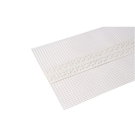 Профиль углозащитный пластиковый для непрямых углов с сеткой 100х100 мм 3 м снежинки из бумаги волшебная вьюга 100х100 европодвес