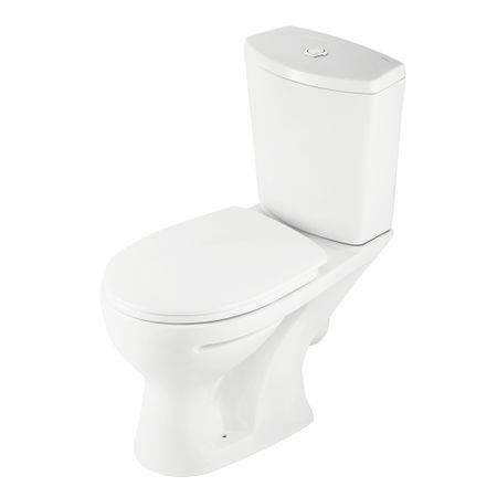 Унитаз-компакт Santeri Ультра с косым выпуском с сиденьем полипропилен белый (1.P401.3.S00.00B.F)