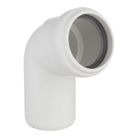 Отвод Ostendorf SKB d58 мм 67° пластиковый бесшумный для внутренней канализации (332130)