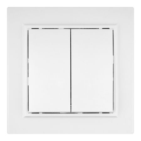 Выключатель EKF Минск двухклавишный встраиваемый белый (ERV10-023-10)