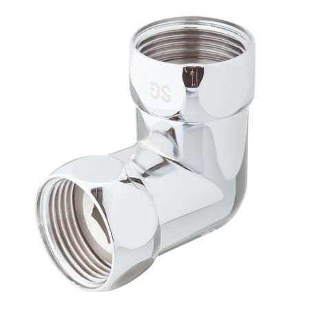 Соединитель угловой для полотенцесушителя 1 ВР(г) х 1 ВР(г) хром (2 шт.)