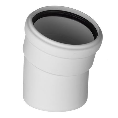 Отвод Ostendorf SKB d110 мм 15° пластиковый бесшумный для внутренней канализации (335100)