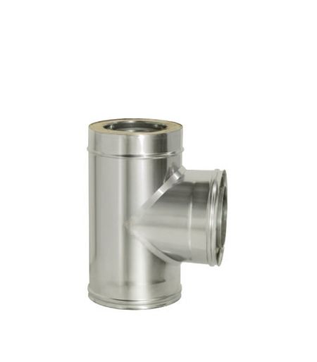 Тройник Дымок 90° х d150х230 мм с изоляцией AISI 439