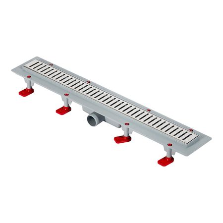 Лоток душевой АНИ пласт Бимс с сухим затвором 62х650 мм d40 мм решетка из нержавеющей стали (TLQ1465G)