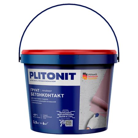 Грунт бетоноконтакт Plitonit 1,5 кг