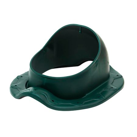 Проходной элемент Поливент для готовой кровли из металлочерепицы зеленый RAL 6020