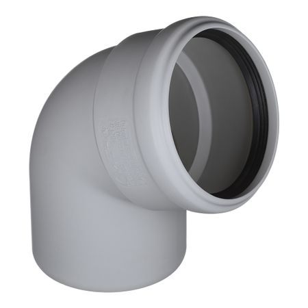 Отвод Ostendorf SKB d110 мм 67° пластиковый бесшумный для внутренней канализации (335130)