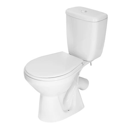 Унитаз-компакт Mito Grey с косым выпуском с сиденьем полипропилен белый (S-KO-MIG031-ST-P-w)