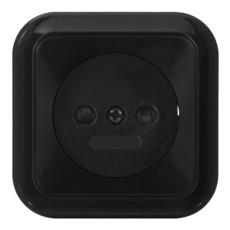 Розетка Svet накладная черная со шторками (EV0361-8311)