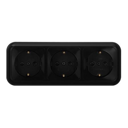 Розетка Svet накладная черная (EV0361-8431)