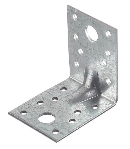 Уголок крепежный усиленный оцинкованный 70х70х55х2.5 мм