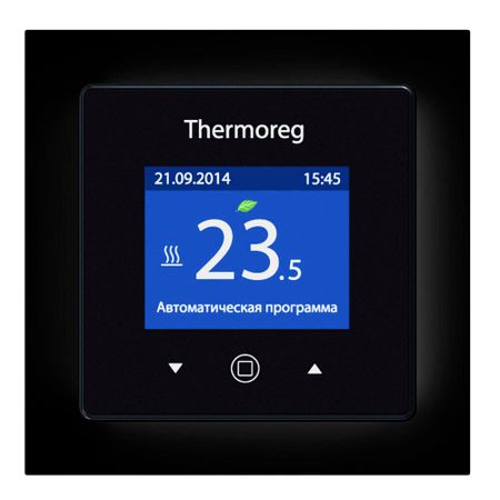 Терморегулятор программируемый для теплого пола Thermoreg TI-970 черный