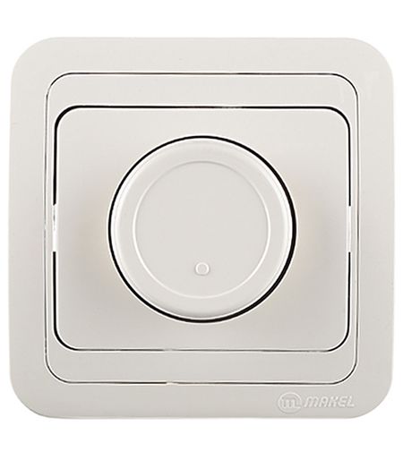 Диммер Makel Mimoza одноклавишный встраиваемый бежевый (25011) водонепроницаемые кнопки включения выключения huxuan 2 шт