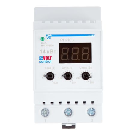 Реле напряжения модульное Новатек РН-106 220 В 60 А тип AC милица николич сербский с нуля