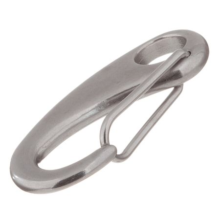 Карабин 70 мм нержавеющая сталь карабин пружинный 8х80мм усиленный нержавеющая 1шт