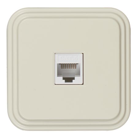 Розетка компьютерная Svet накладная бежевая (0217-00021)