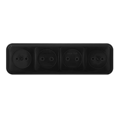 Розетка Svet накладная черная (0215-01141)