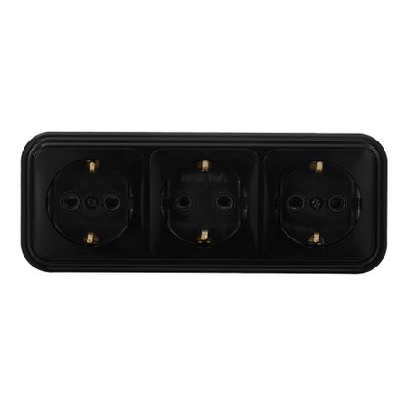 Розетка Svet накладная черная (0215-00871)