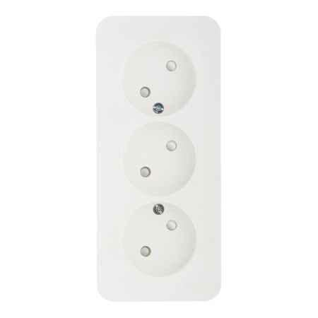 Розетка Systeme Electric Blanca накладная белая со шторками (BLNRA001311)