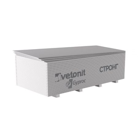 Гипсокартон Vetonit (Gyproc) Стронг 2500х1200х15 мм высокопрочный
