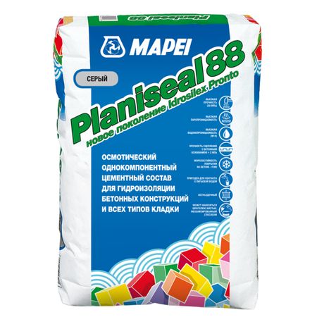 Гидроизоляция цементная Мапеи Planiseal 88 25 кг