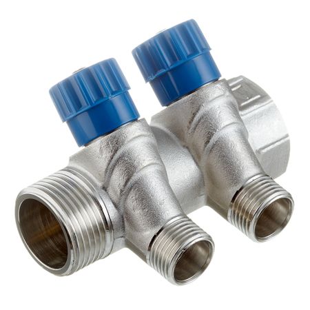 Коллектор Valtec 1 ВР(г) х 2 выхода 1/2 НР(ш) х 1 НР(ш) регулируемый (VTc.560.N.0602) владимир филиппович борисенко электромеханические системы транспортирующих механизмов монография