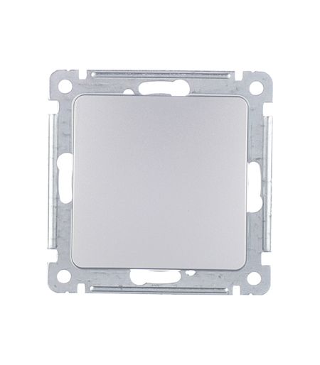 Переключатель Hegel Master одноклавишный встраиваемый серебро (ВС10-461-06)