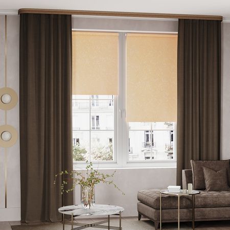 Штора сатен коричневая 180х260 см Legrand Софт (58093785)