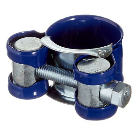 Хомут силовой Hard-Fix 20-22 мм оцинкованная сталь с полимерным покрытием одноболтовый хомуты для шлангов оцинкованные 10 шт