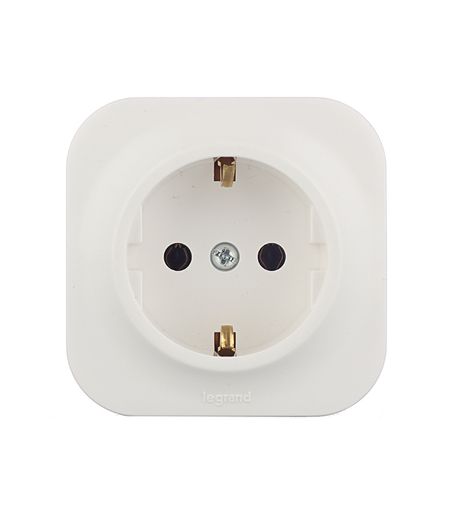 Розетка Legrand Quteo накладная белая (782211)