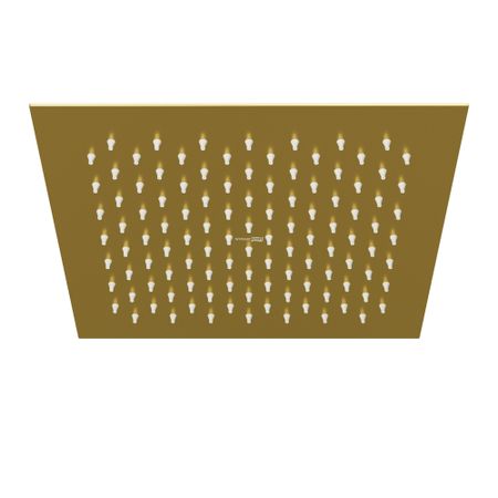 Лейка для верхнего душа WasserKraft 250х250 мм металл золото (A198)