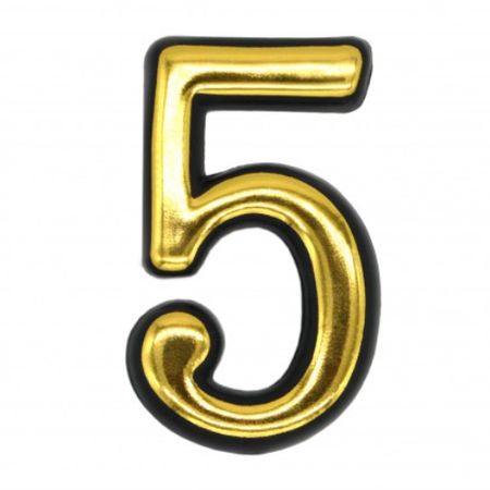 Цифра пластмассовая Локри №5