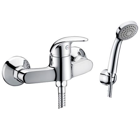 Смеситель для душа без излива WasserKraft Isen хром с лейкой однорычажный (2602)