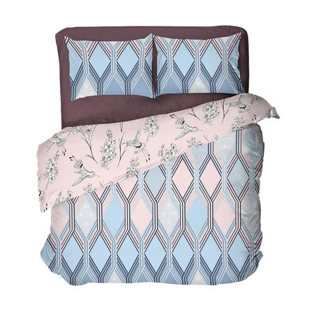 Комплект постельного белья Семейный перкаль Double Dreams 70026/2 с простыней 220х240 см подушки декоративные 45х45 см комплект 4 шт