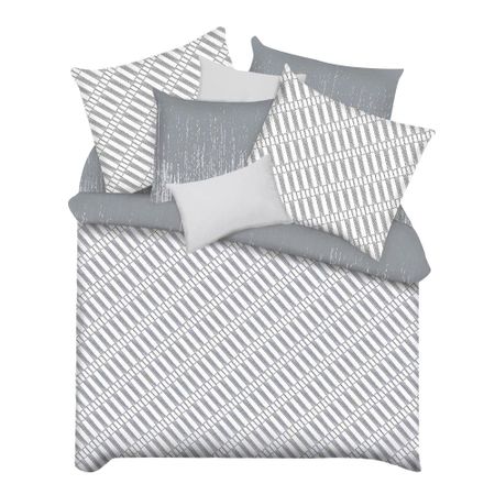 Комплект постельного белья 2-спальный бязь Melissa Main серый с простыней 180х215 см