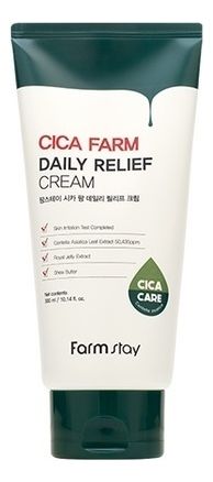 Успокаивающий крем с экстрактом центеллы азиатской Cica Farm Daily Relief Cream 300мл лекарственные препараты nita farm преднифарм солютаб 4 мг 20 таб