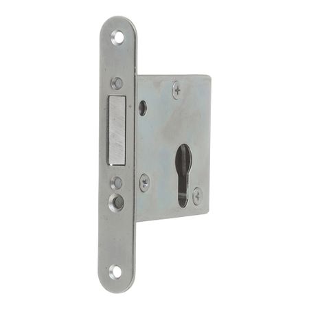 Замок врезной Зенит ЗВ 1-2 для входной двери хром 4 ключа