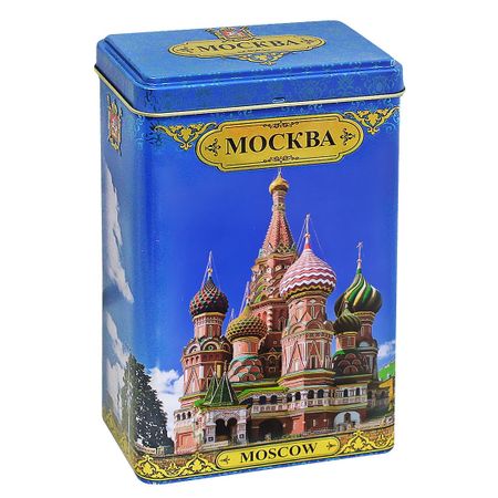 Чай черный ИМЧ Москва, Собор Василия Блаженного, жестяная банка, 75 г